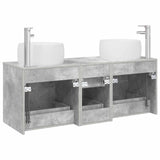 Bathroom Furniture Set 3 pcs Concrete Grey 49.5 x 44.5 x 66 cm 3405934