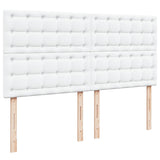 Box Spring Bed with Mattress White 200x200 cm Faux Leather 3290737