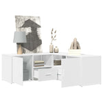 Corner Cabinet White 200x40x45 cm Engineered Wood 3307828