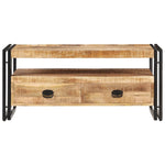 ZNTS Coffee Table 100x55x45 cm Rough Mango Wood 321558