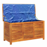 Garden Storage Box with Louver 113x50x56 cm Solid Wood Acacia 365841