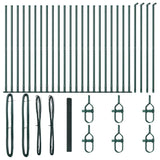 Welded Wire Fence with Concrete Base 50 x 1.4 m 3352479