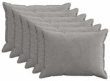 Cushion Cover 6 pcs HOUTEN Light Grey 55 x 55 cm Corduroy 920416