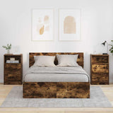 Bedside Tables with Drawer 2 pcs Smoked Oak 40 x 30 x 467 cm 888918