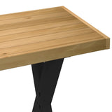 ZNTS Desk NOAIN X-Shaped Legs 120x50x75 cm Solid Wood Pine 4100040