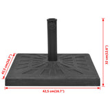 Parasol Base Resin Square Black 12 kg 43660