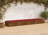 4-Piece Seat Cushions SOEST 4 pcs 100% Polyester Wine Red 944874