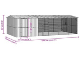 Bird Cage Anthracite 645 x 310 x 247 cm Galvanised Steel 3325163