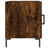 Bedside Cabinets 2 pcs Smoked Oak 40x40x50 cm Engineered Wood 827575