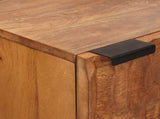 Highboard Acacia Brown Finish 40 x 33 x 110 cm Solid Mango Wood 4017929