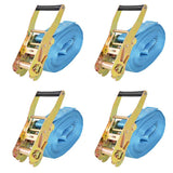 Ratchet Tie Down Straps 4 pcs 4 Tonnes 8mx50mm Blue 142656