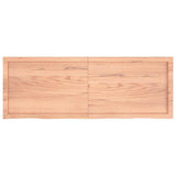 Bathroom Countertop Light Brown 140x50xcm Treated Solid Wood 3156149