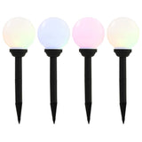 Outdoor Solar Lamps 4 pcs LED Spherical 15 cm RGB 44457