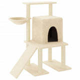 Cat Tree with Sisal Scratching Posts Cream 96.5 cm 172076
