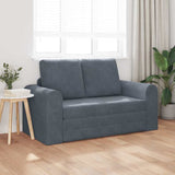 Sofa Bed Dark Grey 148 x 71 x 83 cm Velvet 4106685