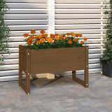 Planter Honey Brown 78x40x52 cm Solid Wood Pine 822120