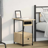 Bedside Cabinet Sonoma Oak 60 x 30 x 61 cm Engineered Wood 859596
