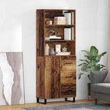 Highboard with Drawer 2 pcs Old Wood Engineered Wood 3415761