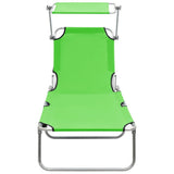 Sun Lounger Green 310361