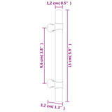 Cabinet Handles 20 pcs Silver 96 mm Stainless Steel 3203684