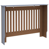 Radiator Cover Grey 112x19x81.5 cm Engineered Wood 288173