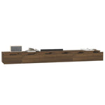Wall Cabinets 2 pcs Brown Oak 102x30x20 cm Engineered Wood 3115907