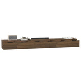 Wall Cabinets 2 pcs Brown Oak 102x30x20 cm Engineered Wood 3115907