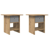 Bedside Table 2 pcs Artisan Oak 41 x 40 x 45 cm Engineered Wood 8000451