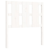 Bed Frame without Mattress White Small Single Solid Wood Pine 3192192