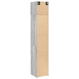 Slim Storage Cabinet Grey Sonoma 40x42.5x225 cm Engineered Wood 3281285