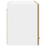 Hanging Cabinet 2 pcs Artisan Oak and White Engineered Wood 884177
