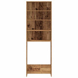 Washing Machine Cabinet Old Wood 64x24x190 cm 856643