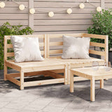 Garden Sofa 2-Seater Solid Wood Pine 837942