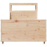 Bed Frame without Mattress 90x200 cm Solid Wood Pine 3306468