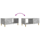 Coffee Table Concrete Grey 90 x 50 x 40 cm Engineered Wood 895188