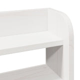 Bed Frame without Mattress White 90x200 cm Solid Wood Pine 3306536