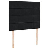 Box Spring Bed with Mattress Black 120x190 cm Small Double Velvet 3290860
