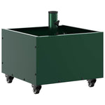 Parasol Base with Planter Green 45 x 45 x 45 cm Steel 42010367