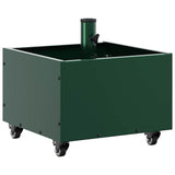 Parasol Base with Planter Green 45 x 45 x 45 cm Steel 42010367