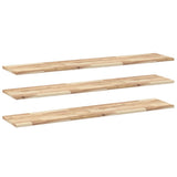 Floating Shelves 3 pcs 120x30x2 cm Untreated Solid Wood Acacia 3279381