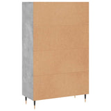 Highboard Concrete Grey 69.5x31x115 cm Engineered Wood 830304