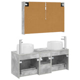 Bathroom Furniture Set 4 pcs Concrete Grey 3407026
