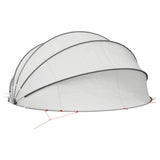 Pool Dome Folding Manual Grey and Orange 500 x 500 x 236 cm 42001123