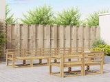 Outdoor Sofa Set 8 pcs White Solid Acacia Wood 3387793