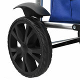 Shopping Trolley Blue 36.5 x 46.5 x 100.5 cm Oxford fabric 42002336