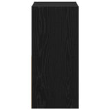 Bedside Table 2 pcs Black Oak 35 x 32 x 68.5 cm Engineered Wood 8000631