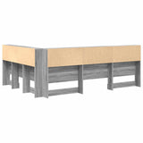 Storage Headboard with Shelf Grey Sonoma 160 cm Engineered Wood 3335506