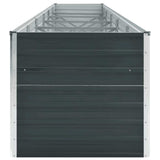 Garden Raised Bed Galvanised Steel 480x80x77 cm Anthracite 47071
