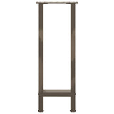 Console Table Legs Natural Steel 2 pcs 28x cm Steel 4013295