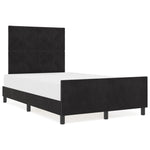ZNTS Black Velvet Bed Frame 120x200 cm 3345001